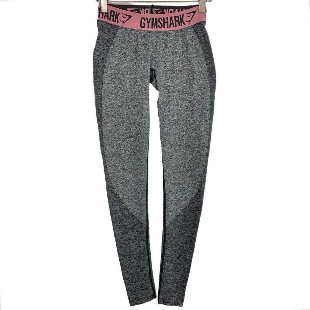 Gymshark Gray Marl Pink Flex Seamless Leggings XS